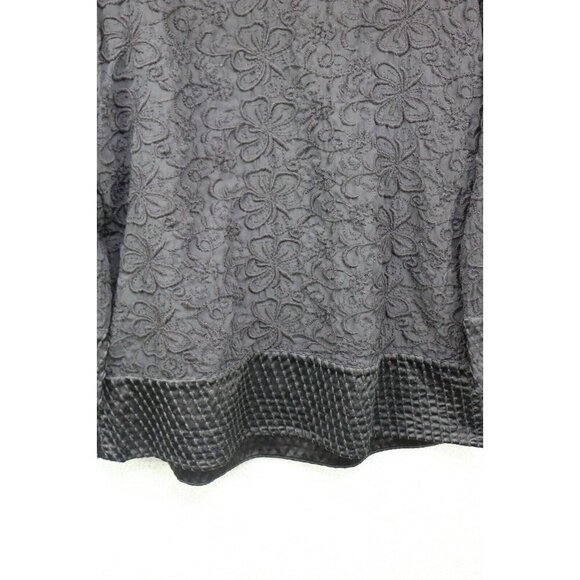 Sundance Embroidered Lace Sheer 3/4 Sleeve Top-Size Large-Silk Blend - Picture 10 of 11